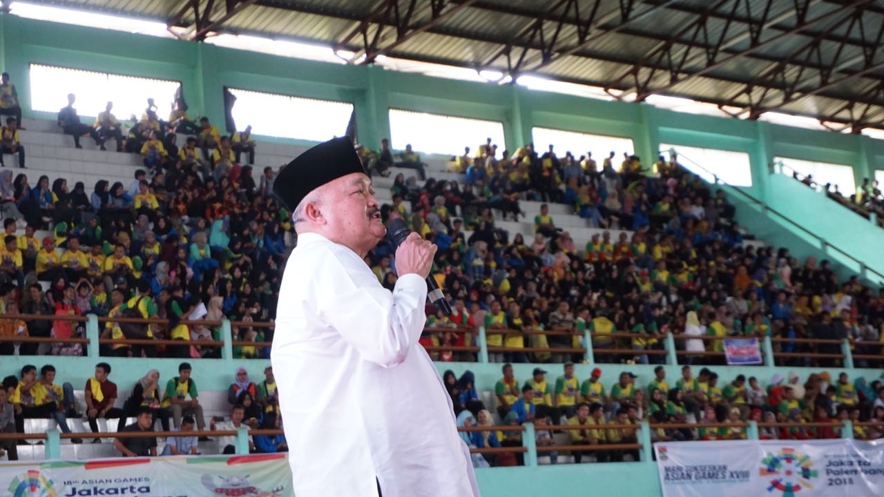 Hebat! Ribuan Warga Hadiri Sosialisasi Asian Games 2018 di Gor Megang Lubuk Linggau