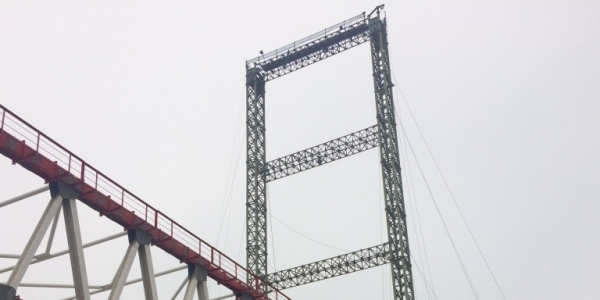 Lampu Hias Warna-warni Siap Percantik Jembatan Musi VI