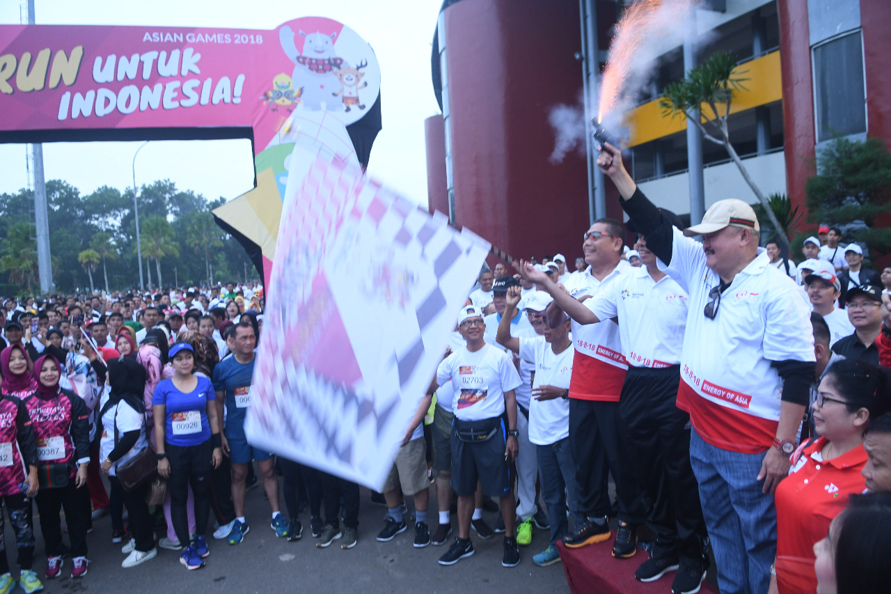 Gelar Fun Run, Palembang Tak Lupa Sosialisasikan Venue Asian Games 2018